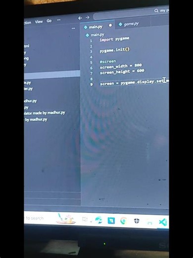 day 1 of making a game from scratch #code #codewithharry