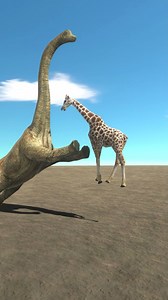 Brachiosaurus vs Giraffe | Gameroom