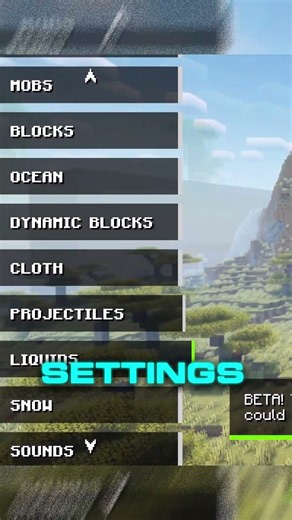 HOW TO GET REALISTIC WATER IN MINECRAFT #shorts #minecraft #minecraftmods