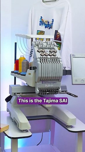 The BEST Beginner multi-needle embroidery machine 🪡💜 #embroiderymachine