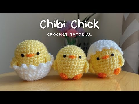 How to Crochet Chibi Chicks (Detachable Shell! Quick, Easy) 🐣