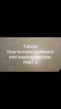 I’m Building a Mini Washing Machine From Cardboard #shorts #diyproject #miniwashingmachine #trending