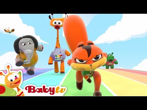 BabyTV Sports Club presents the big race 100m run 🏅 | Olympics ‪@BabyTV‬
