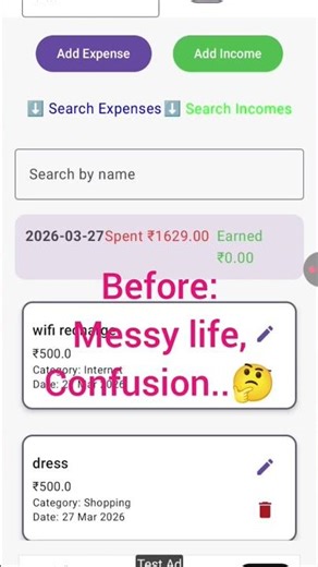 Before SpendWise confusion,after SpendWise clarity