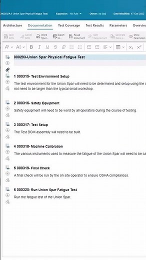 Aerospace part changes and downstream testing impact