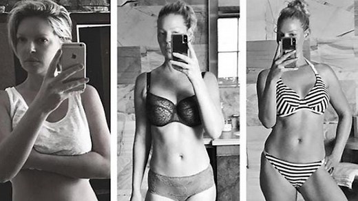 Katherine Heigl shares post-baby weight loss images