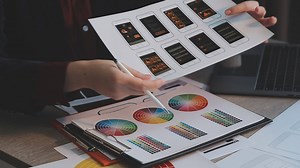 Programmer and Developer coding software application.