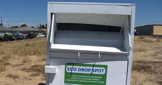 Woman dies after getting her head stuck in clothes donation box