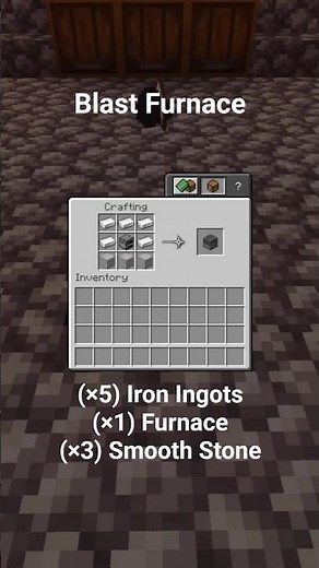 How to CRAFT BLAST FURNACE in Minecraft 1.21! 🪨 Quick & Easy #Minecraft #Shorts