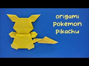 Origami Pokemon Pikachu Easy | How To Make Origami Pokemon Pikachu | Origami Instructions