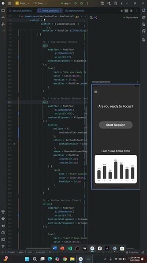 Day 11! built the session screen lol forgot a key button!