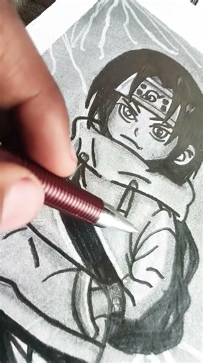 #Itachi Uchiha in kid version drawing 🥰