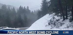 Bomb Cyclone Hits Northern California, Bringing Heavy Rain, Snow, and Winds