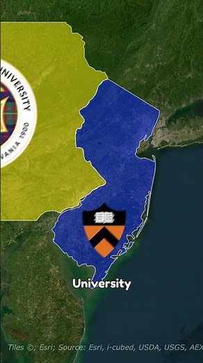 Can You Guess These State's Universities | #Shorts #usa #map #facts #university