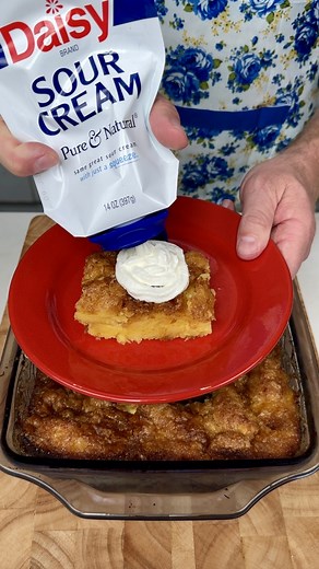 Warm Tasty Pineapple Bread Pudding | Drew Cooks