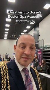 Great visit to #Gorse’s Boston Spa #Academy #careers day. Amazing that so many local employers, unis, FE Colleges and armed and uniformed services made an effort to be at this important event. #leeds | Cllr Dan Cohen