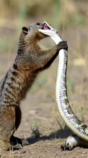 mongoose and snake fight #cartoon #snacks #mongoose