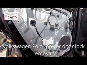 Volkswagen Polo 2002–2009 power door lock removal