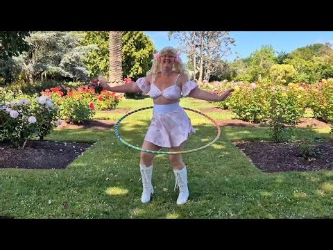 Pink And White Delight - Carefree Hula Hoop Dance By Joy Donaldson
