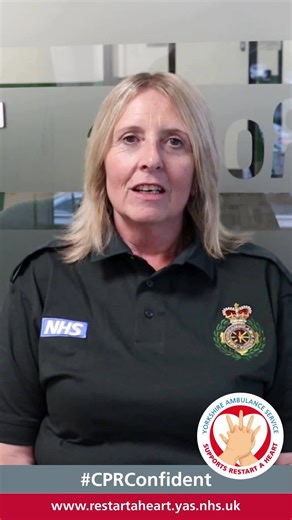 9.3K views · 109 reactions | Jacqui is a 999 Call Handler and is encouraging you to learn CPR. Although our staff will always talk you through CPR instructions when you call for a cardiac arrest, being #CPRConfident can help you to feel better equipped to perform chest compressions. Learn CPR, learn to save a life. #RestartaHeart | Yorkshire Ambulance Service NHS Trust | Facebook