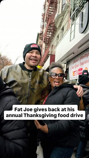 Giving back never goes out of style 🙌 Today, Fat Joe hosted his Annual Thanksgiving Food Drive at UP NYC stores in Manhattan and the Bronx. Teaming up with Krasdale Foods, Ctown, and Bravo, Joe helped provide Thanksgiving meals, including turkeys and gift cards, to around 2,000 families in need. A reminder that the holiday season is all about community, gratitude, and making an impact. 🦃 | Billboard Hip-Hop