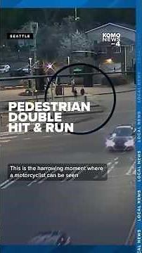 Seattle police seek hit-and-run motorcyclist after crosswalk crash injures 2 pedestrians