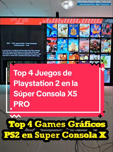 Top 4 Juegos Poder Gráficos de Playstation 2 emulado en la Super consola Retro X5 Pro. Síguenos en Facebook e Instagram como TecnologiadelValle2021. #consolaretro #retrogaming #Nicaragua #Playstation2 #top4