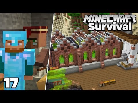 Let's Play Minecraft Survival : Steampunk Sugar Cane Farm And MENDING