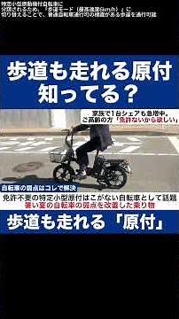 [Moped That Can Drive on Sidewalks] What is a "Specially Permitted Specified Small Moped" You Nee...