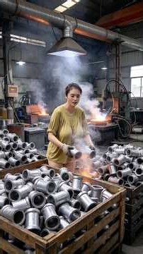 😱 How Do Factories Make Car Rear Axles? Watch the Full Process!#Machining #Welding #shorts