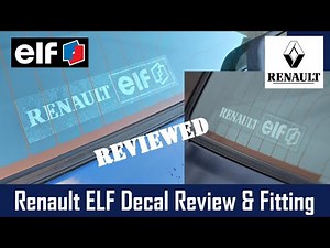 Replica Renault ELF Rear Window Decal - Reviewed and Fitted!