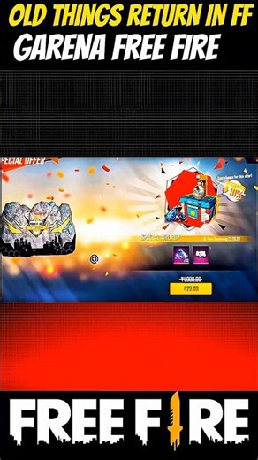 OLD THINGS RETURN IN FF GARENA FREE FIRE#dancetiktok