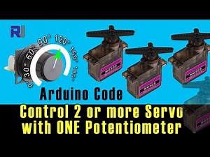 How to control multiple Servo motors using one potentiometer with Arduino - RJT352