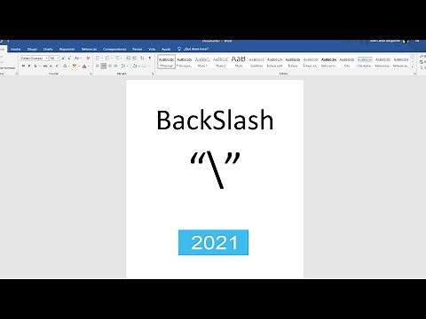 How to Type the Backslash "\\" Character