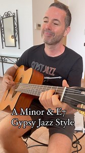 A Minor & E7 Gypsy Jazz Style! 🎸🔥 Here’s a cool way to play Am and E7. 1. Am regular style 2. E with 3rd in bass & root on top Am X02210 E 4X245X Have A Go Take It Slow Stay Inspired! Robin 🎸❤️ #acousticguitar #guitarchords #jazzguitar #gypsyjazz #guitarporn #robinnolan #guitarplayer | Robin Nolan's GypsyJazz Secrets