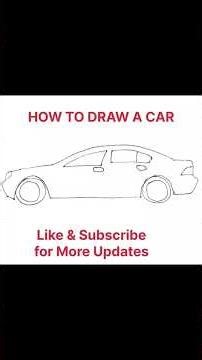 How to Draw a Car #shorts #shortsfeed #ytshorts #yt #easydrawing #cardrawing #sketch #drawing #art