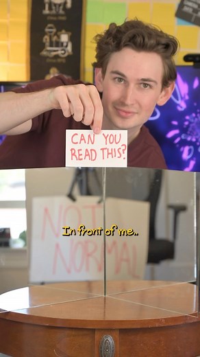 Sean Andrew | I created a “true mirror,” which allows you to see what you *actually look like in real life.. here’s what happened.. • • #science | Instagram