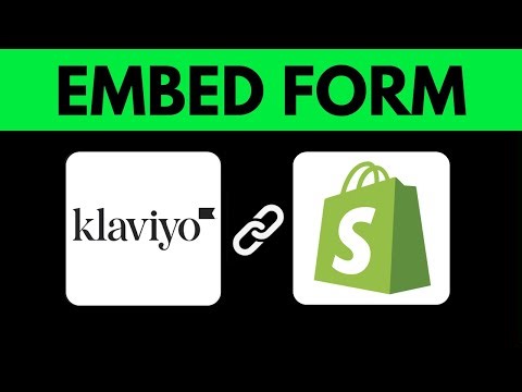 How To Embed Klaviyo Form On Shopify 2025 (COMPLETE GUIDE)