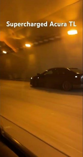 Straight pipe Acura TL with supercharger does pull
