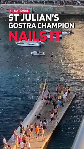 Welcome to the Ġostra, Malta’s iconic, slippery, and totally legendary tradition that’s been part of our village feasts for generations. Footage sent to Lovin Malta shows one fearless athlete sprinting up a greased wooden pole, clutching the last flag like a champ, before inevitably splashing straight into the sea at St Julian’s. The rules? Simple: run, grab, fall. The pole is lathered in grease, tilted over the sea, and the challenge is to snatch the flag before gravity does its thing. Most con