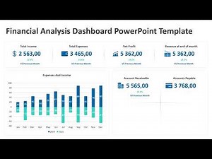 Financial Analysis Dashboard PowerPoint Template | Kridha Graphics