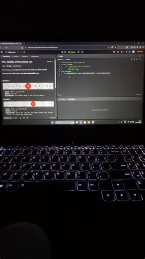 LeetCode Until Job on Instagram: "Day 33 💻 Month 2 • Day 2 Solved two linked list problems today: • #876 – Middle of the Linked List • #24 – Swap Nodes in Pairs More pointer practice. #leetcodeuntiljob #python #dsa"