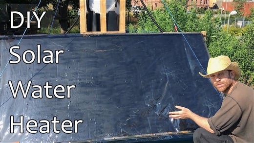 DIY solar hot water panel — easy and affordable