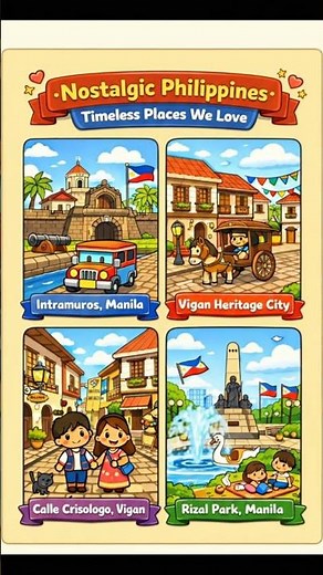 4 Most Nostalgic Places in the Philippines. Throwback Memories #Shorts #Baguio #Vigan