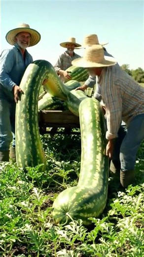 Farmers harvest watermelons #smartfarming #organicfarming #gardeningtips #farming