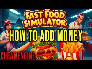 HOW TO ADD MONEY (CHEAT ENGINE) - Fast Food Simulator