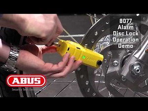 ABUS GRANIT DETECTO X-PLUS 8077 ALARM DISC LOCK Operational Demo