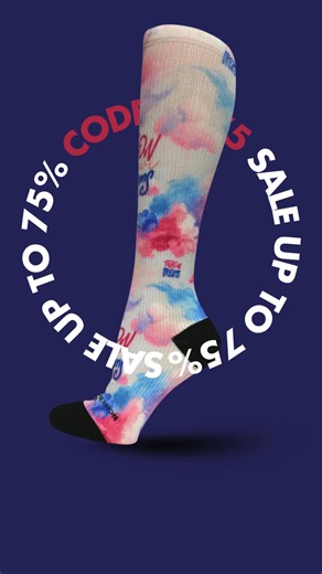 Shop our Black Friday sale and save up to 75% on wildly comfortable, American-made compression socks in hundreds of fun designs. Whether you're on your feet all day or just want better circulation, now's the time to stock up. Use code BF75. | Crazy Compression