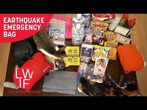 Our Japanese Earthquake Emergency Bag