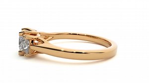 Trinity Princess Diamond Ring - Etsy UK